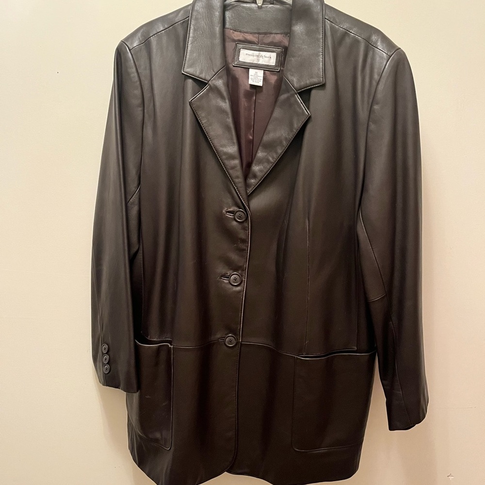 Preston and York Women’s Brown Leather Jacket